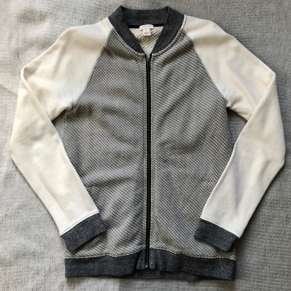 J. Crew Tops - J. Crew Baseball Jacket Sweater